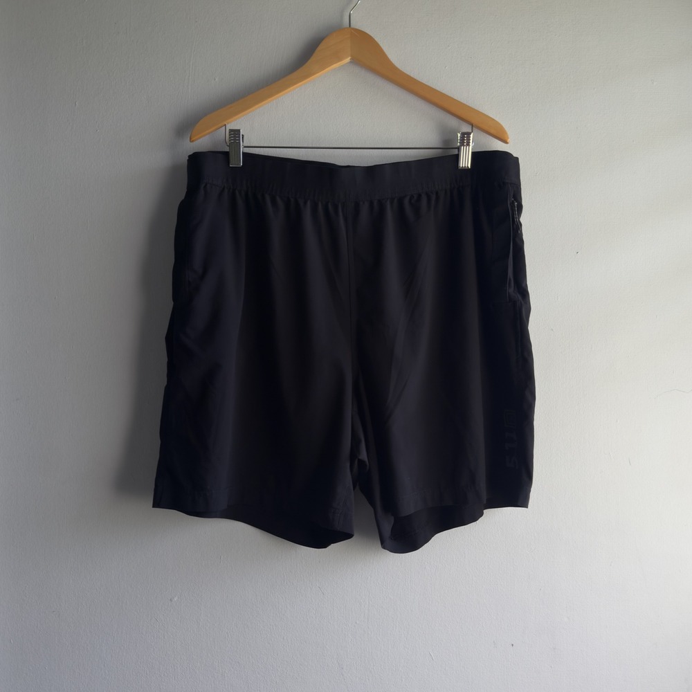 5.11 Tactical PT-R Physical Training Athletic Shorts Mens 2XL Black Gorpcore
